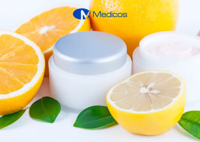 Vitamin C thường được dùng trong các sản phẩm trị thâm