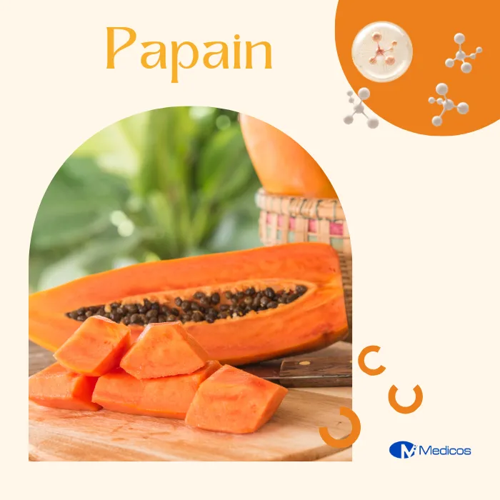 Papain có nguồn gốc từ trái đu đủ và rất hiệu quả trong loại bỏ các tế bào chết trên da