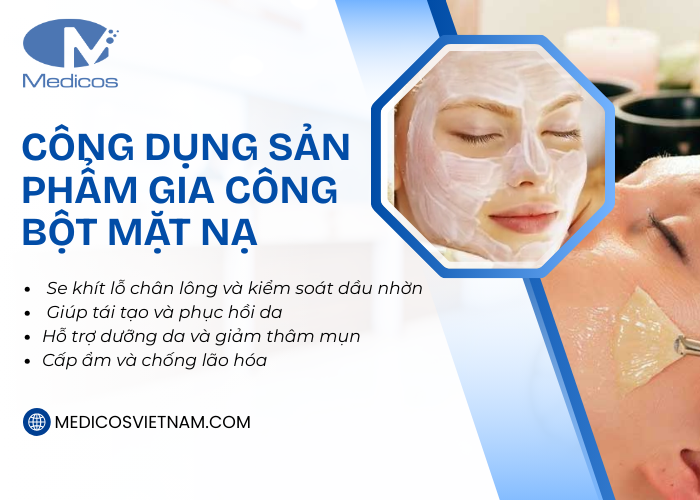 Công dụng chính của sản phẩm bột mặt nạ hiện nay