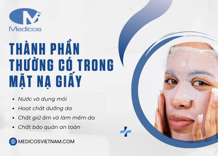 Thành phần chính có trong sản phẩm mặt nạ giấy 