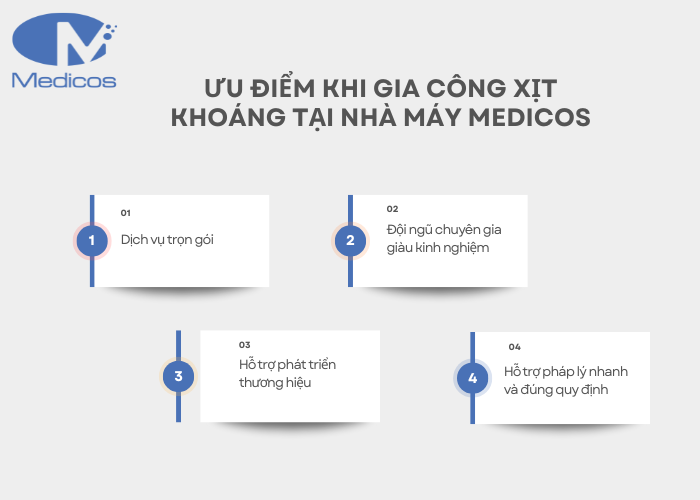 Ưu điểm khi gia công tại nhà máy Medicos