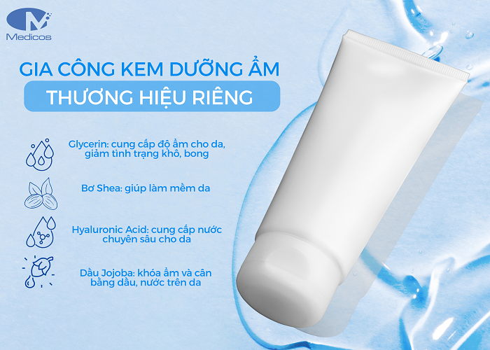 Gia công kem dưỡng ẩm mang thương hiệu riêng