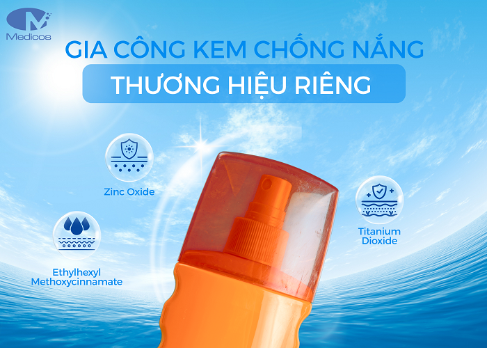 Gia công kem chống nắng thương hiệu riêng