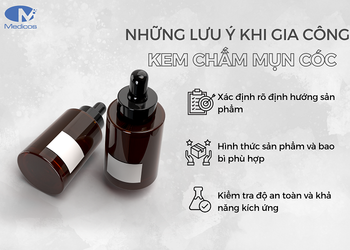 Những lưu ý quan trọng khi đặt gia công kem chấm mụn cóc