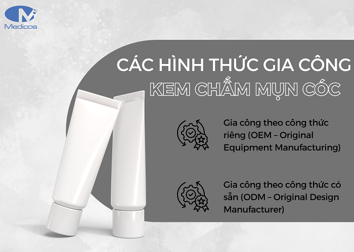 Các hình thức gia công kem chấm mụn cóc hiện nay