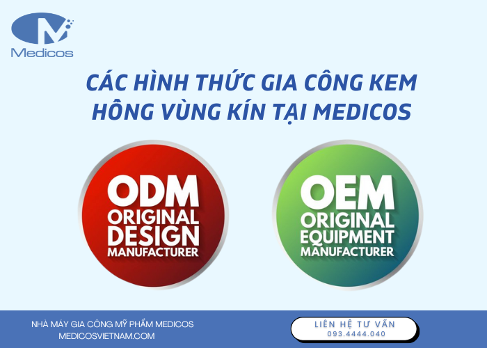 Tại Medicos có mấy hình thức gia công vùng kín ? 
