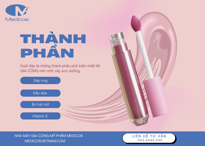 Thành phần chính có trong sản phẩm của son dưỡng