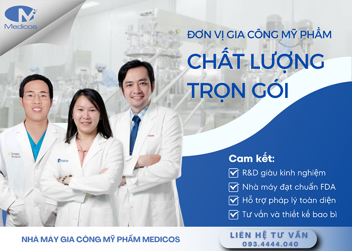 Medicos – Nhà máy gia công mỹ phẩm chuẩn CGMP