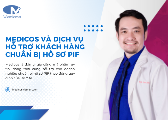 Bác sĩ Nguyễn Minh Phương tại nhà máy gia công mỹ phẩm Medicos