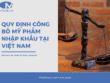Quy định của công bố mỹ phẩm nhập tại thị trường Việt Nam 