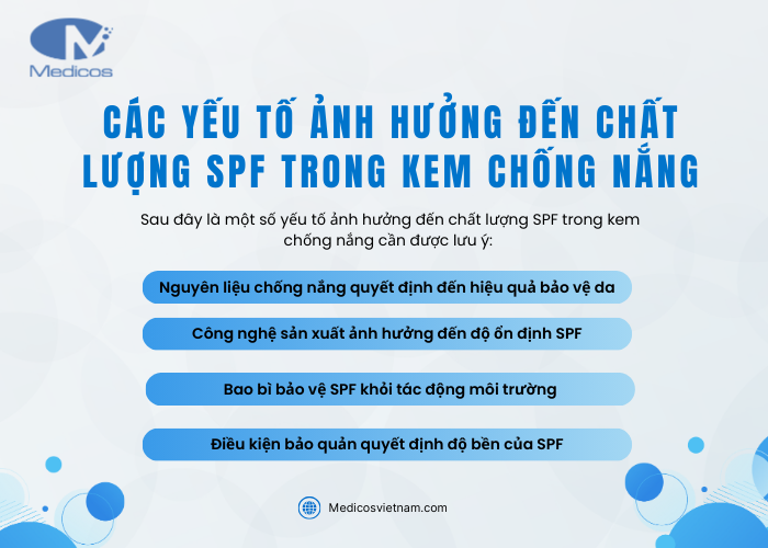 Yếu tố nào ảnh hưởng đến chất lượng SPF trong kem chống nắng? 