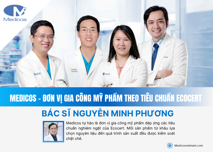 Nhà máy gia công mỹ phẩm Medicos đạt chứng nhận Ecocert