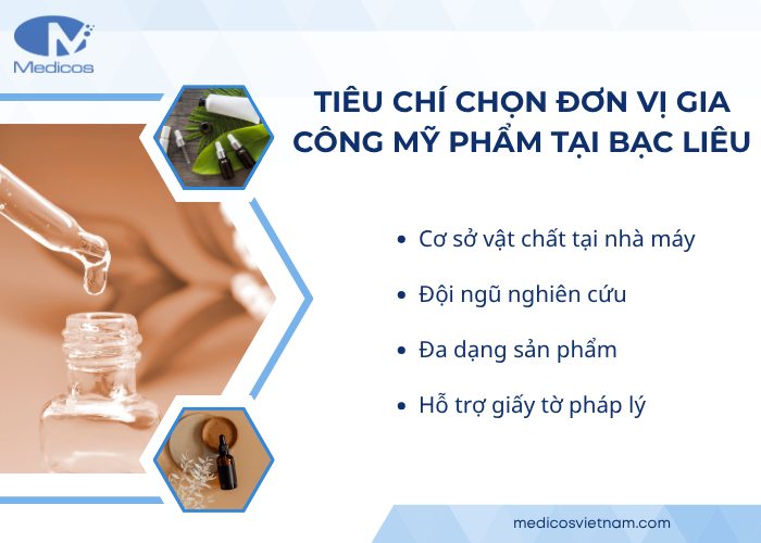 Một số yếu tố cần lưu ý khi chọn đơn vị gia công mỹ phẩm tại Bạc Liêu