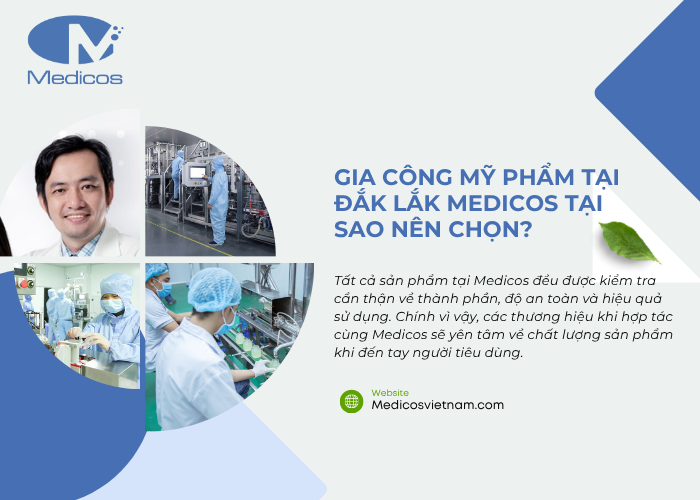 Nhà máy gia công mỹ phẩm Medicos đạt chuẩn cGMP