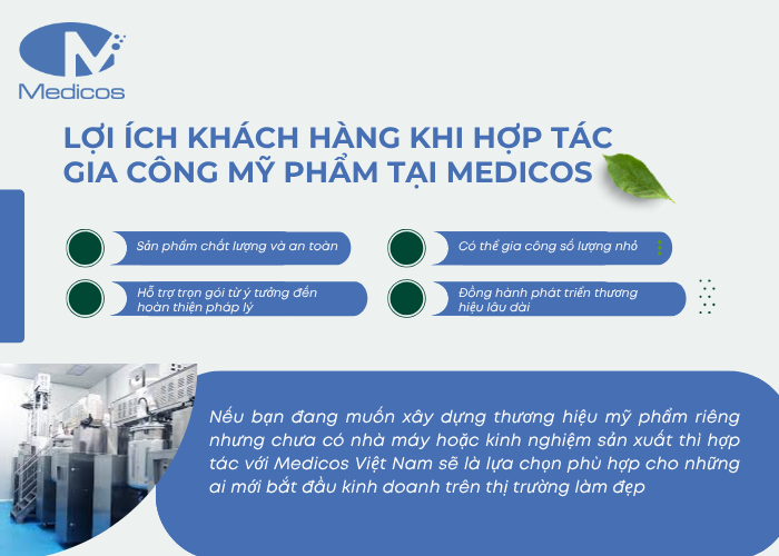 Lợi ích của khách hàng khi hợp tác với gia công mỹ phẩm Medicos