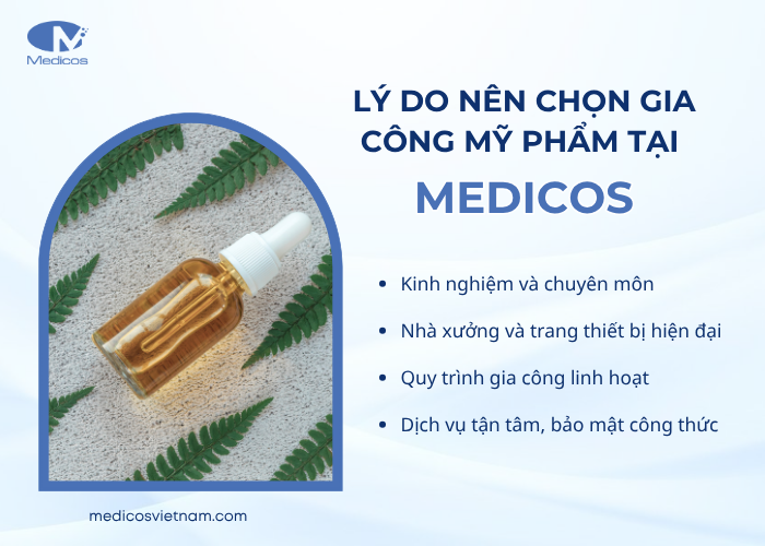 Ưu điểm nổi bật của nhà máy gia công mỹ phẩm Medicos