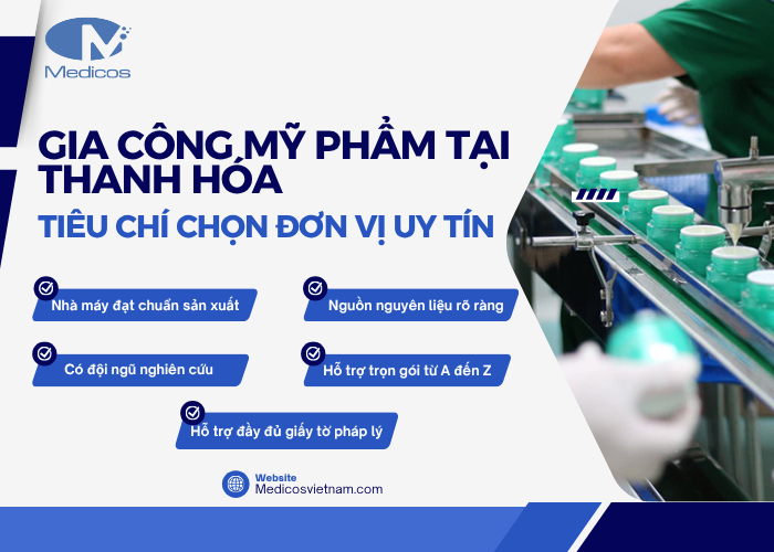 Tiêu chí chọn đơn vị uy tín khi gia công mỹ phẩm tại Thanh Hóa