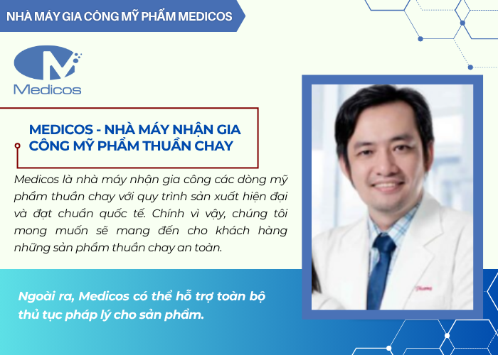 Nhà máy gia công mỹ phẩm Medicos đạt chuẩn cGMP và FDA