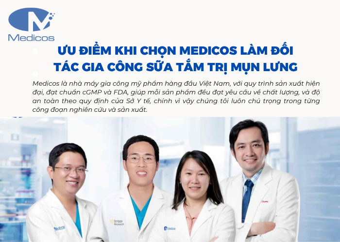 Gia công mỹ phẩm tại nhà máy Medicos Việt Nam đạt chuẩn cGMP
