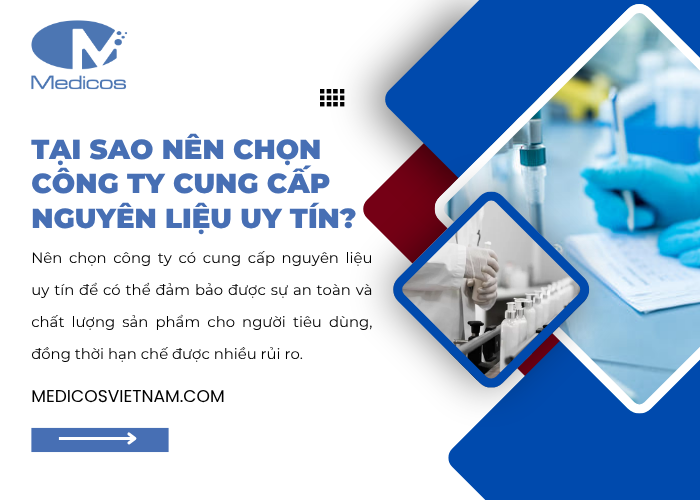 Nên chọn công ty cung cấp nguyên liệu uy tín để đảm bảo an toàn cho khách hàng 