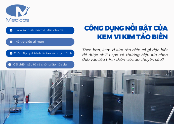 Công dụng chính của sản phẩm kem vi kim tảo biển