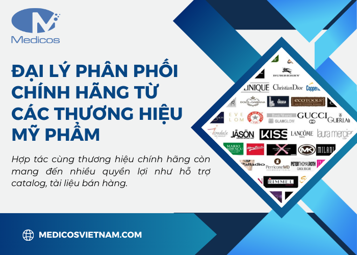 Tìm nguồn hàng từ đại lý phân phối chính hãng của các thương hiệu mỹ phẩm 