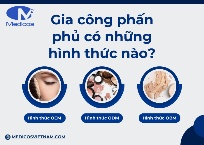 3 hình thức gia công phấn phủ tại Medicos Việt Nam